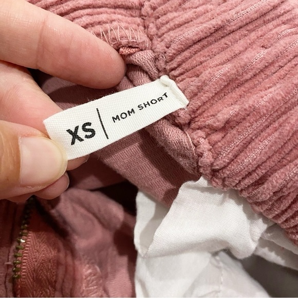 PACSUN Blush Corduroy Paperbag Mom Shorts High Waist Size XS - Picture 8 of 11